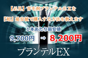 【必見】育毛剤プランテルEXを『超』最安値で購入する方法を教えます